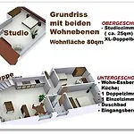 Ferienwohnung SYLTER DEICHWIESEN - 2-5 Personen / 3 Schlafzimmer / Terrasse
